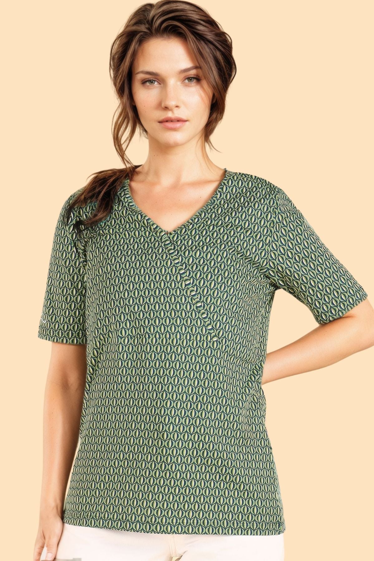 Emerald Green Zipless Maternity Feeding Top