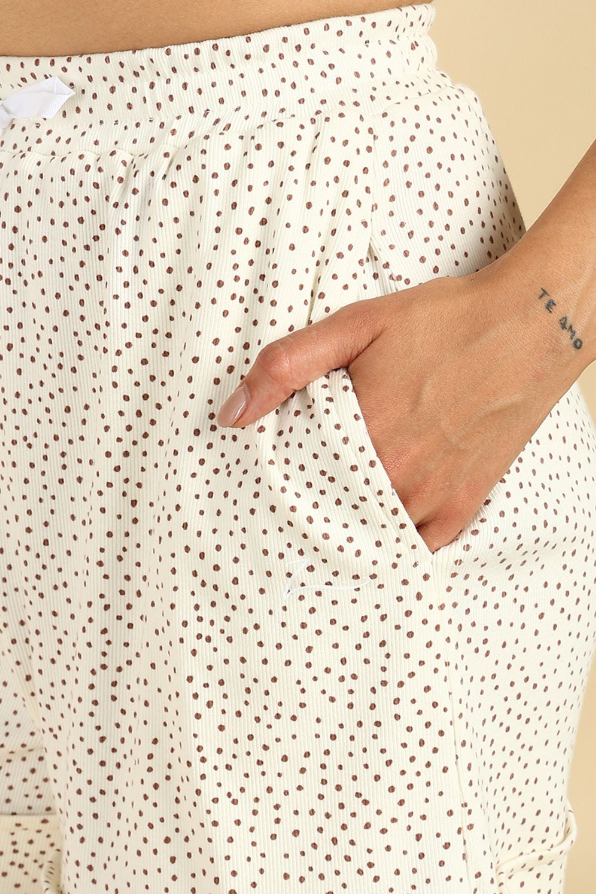 Off White Maternity & Post Pregnancy 100% Soft Cotton Shorts