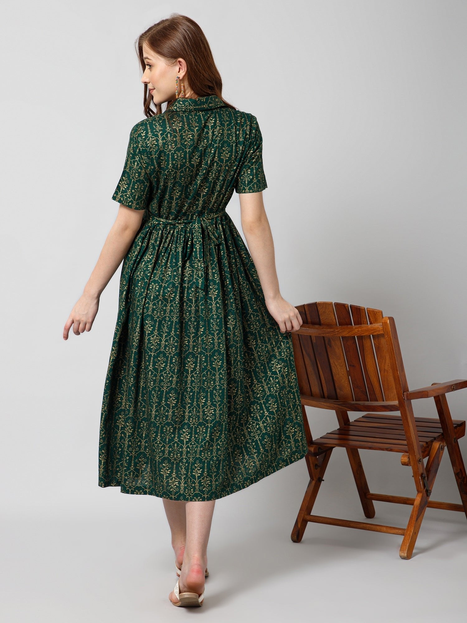 Maternity Photoshoot Special : Flora Bloom Gown with Pocket - House Of Zelena™